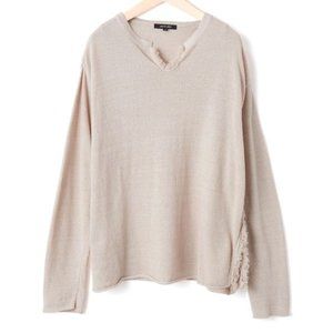 Women's Scoop Neck Lightweight Sweater - Beige
